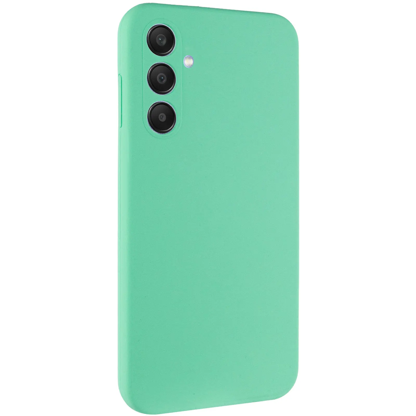 Чехол Silicone Cover Lakshmi Full Camera (AA) для Samsung Galaxy A56 5G, Ментоловый / Mint, Силикон, купить оптом с доставкой