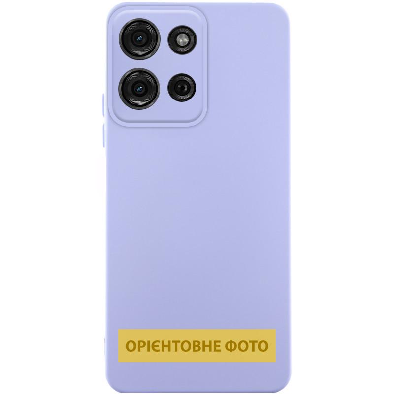 Чохол Silicone Cover Lakshmi Full Camera (AA) для Motorola Moto G35 | Мікрофібра на малюнкі №1