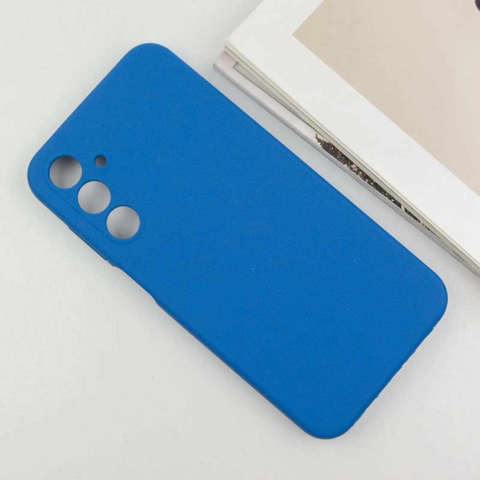 Чохол Silicone Cover Lakshmi Full Camera (AA) для Samsung Galaxy A17 4G/5G, Синій / Navy Blue 2, Силікон, купити оптом з доставкою