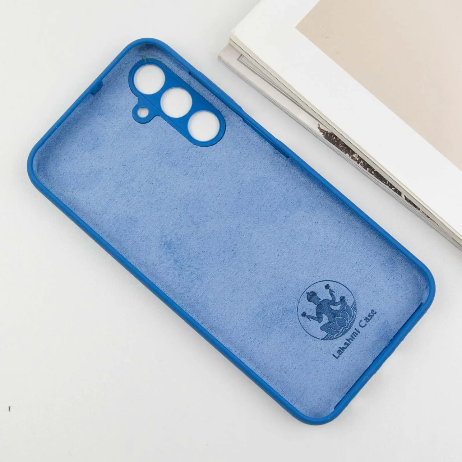 Чохол Silicone Cover Lakshmi Full Camera (AA) для Samsung Galaxy A17 4G/5G, Синій / Navy Blue 3, Силікон, купити оптом з доставкою