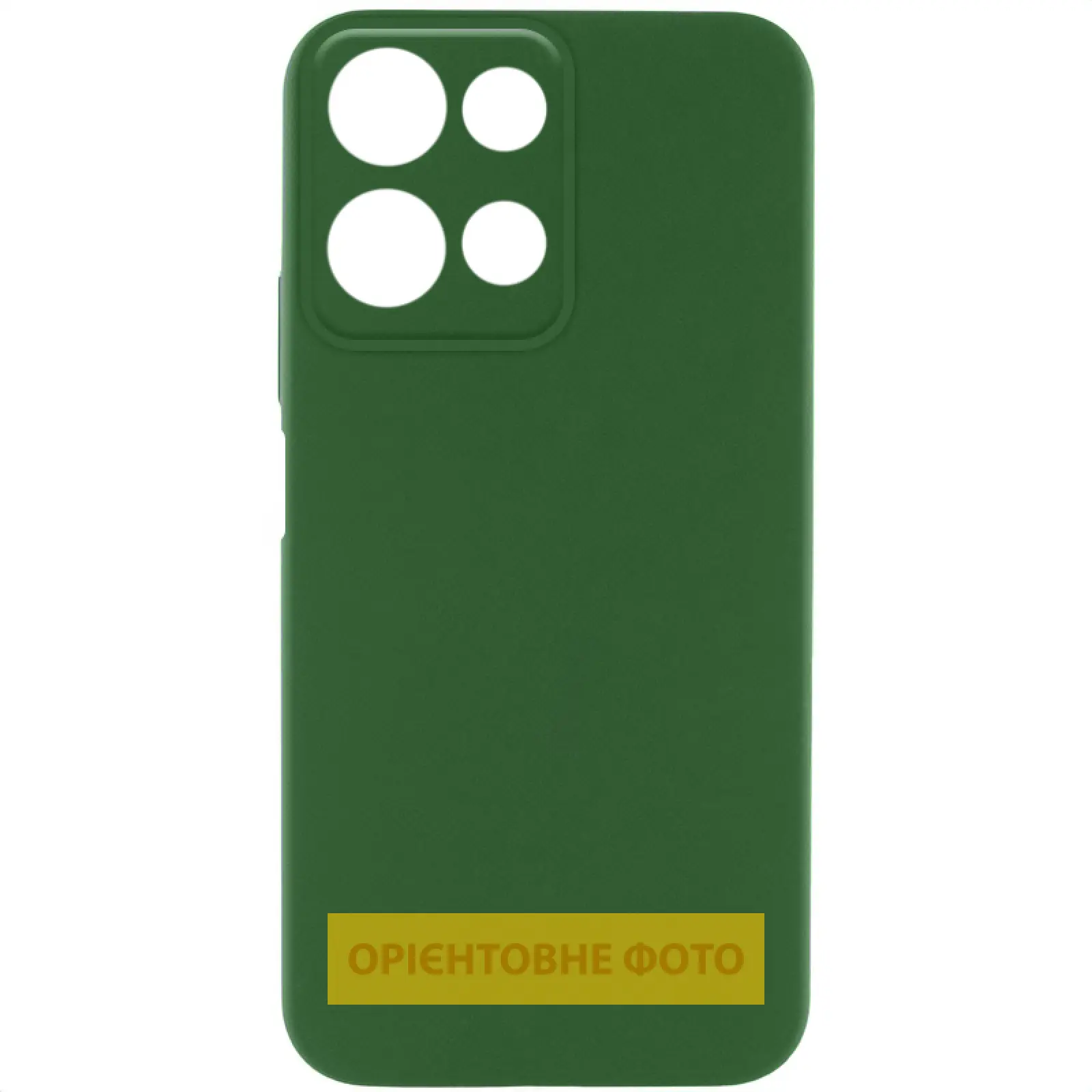 Чохол Silicone Cover Lakshmi Full Camera (AA) для Motorola Edge 60 / 60 Fusion, Зелений / Dark green, Силікон, купити оптом з доставкою