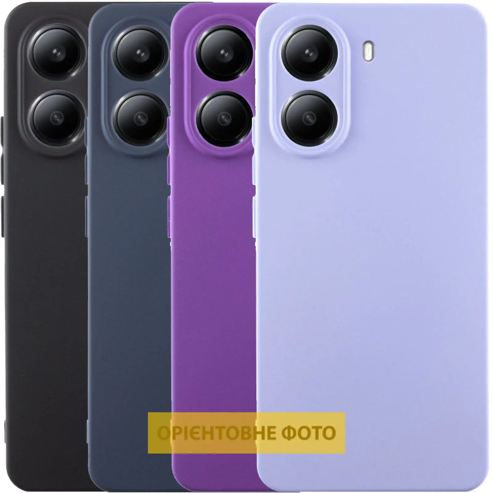 Чохол Silicone Cover Lakshmi Full Camera (AA) для Motorola Edge 60 Pro, Силікон, купити оптом з доставкою