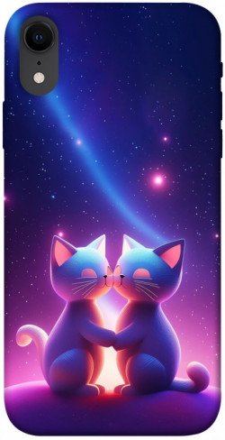 Чехол itsPrint Космокоты для Apple iPhone XR (6.1")
