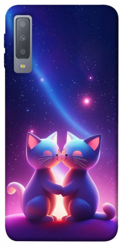 Чехол itsPrint Космокоты для Samsung A750 Galaxy A7 (2018)