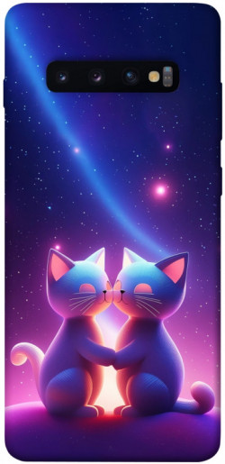 Чехол itsPrint Космокоты для Samsung Galaxy S10+