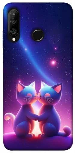 Чехол itsPrint Космокоты для Huawei P30 lite