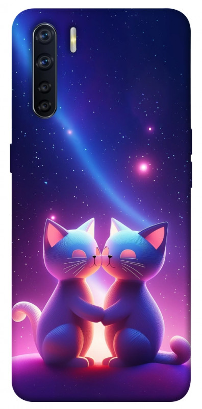 Чехол itsPrint Космокоты для Oppo A91, любовь, купить оптом с доставкой