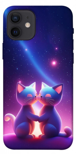 Чехол itsPrint Космокоты для Apple iPhone 12 Pro (6.1")