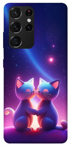 Чехол itsPrint Космокоты для Samsung Galaxy S21 Ultra