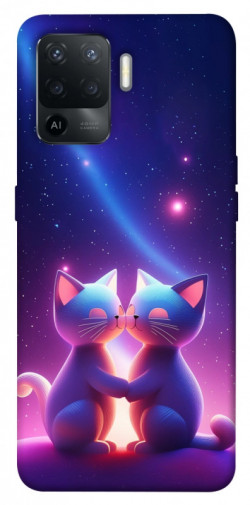 Чохол itsPrint Космокоти для Oppo Reno 5 Lite