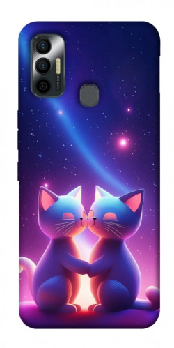 Чехол itsPrint Космокоты для TECNO Spark 7