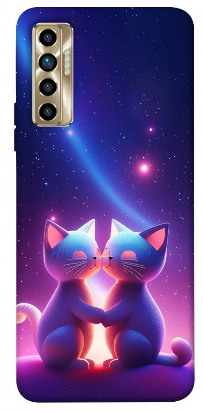 Чехол itsPrint Космокоты для TECNO Camon 17P, любовь, купить оптом с доставкой