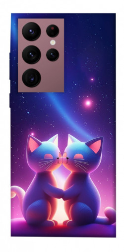 Чехол itsPrint Космокоты для Samsung Galaxy S22 Ultra