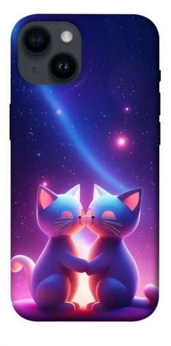 Чехол itsPrint Космокоты для Apple iPhone 14 (6.1")