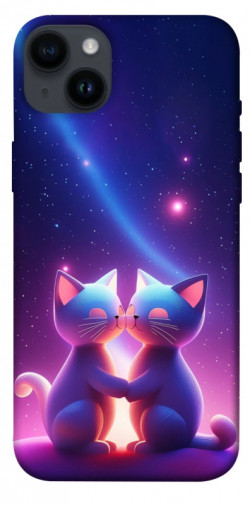 Чехол itsPrint Космокоты для Apple iPhone 14 Plus (6.7")