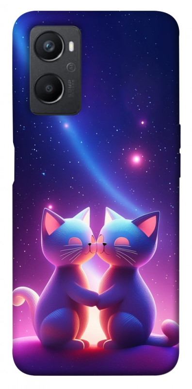 Чехол itsPrint Космокоты для Oppo A96, любовь, купить оптом с доставкой