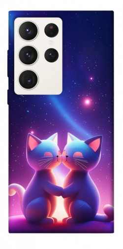 Чехол itsPrint Космокоты для Samsung Galaxy S23 Ultra
