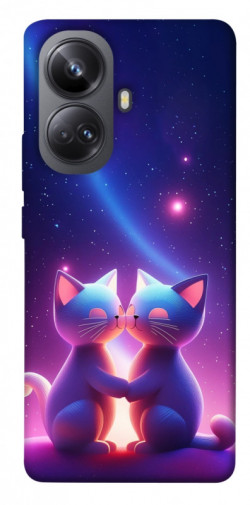 Чехол itsPrint Космокоты для Realme 10 Pro+