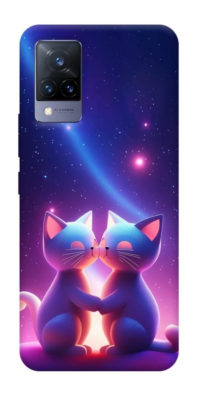 Чохол itsPrint Космокоти для Vivo V21, кохання, купити оптом з доставкою