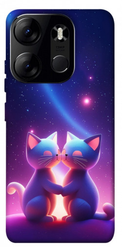 Чехол itsPrint Космокоты для Tecno Spark Go 2023