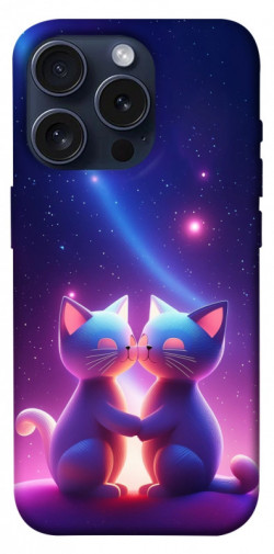 Чехол itsPrint Космокоты для Apple iPhone 15 Pro (6.1")