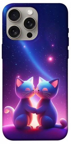 Чехол itsPrint Космокоты для Apple iPhone 15 Pro Max (6.7")