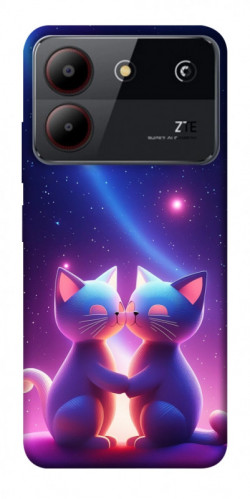 Чехол itsPrint Космокоты для ZTE Blade A54 4G