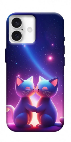 Чехол itsPrint Космокоты для Apple iPhone 16 (6.1")