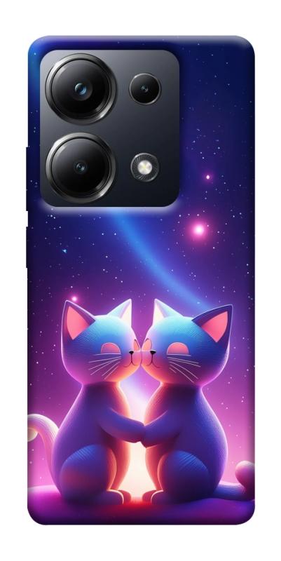 Чехол itsPrint Космокоты для Xiaomi Redmi 13 4G / Poco M6 4G, любовь, купить оптом с доставкой