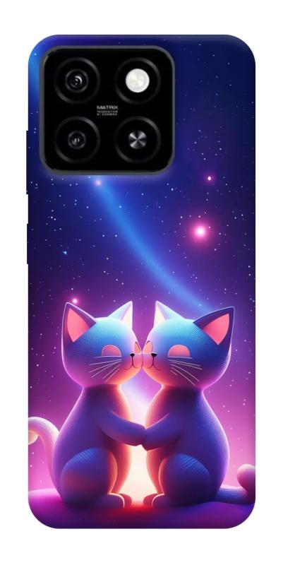 Чехол itsPrint Космокоты для ZTE Blade A55 4G, любовь, купить оптом с доставкой