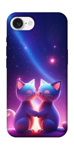 Чехол itsPrint Космокоты для Apple iPhone 16e (6.1")