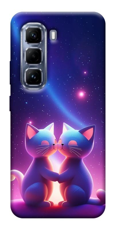 Чехол itsPrint Космокоты для Infinix Hot 50 Pro, любовь, купить оптом с доставкой
