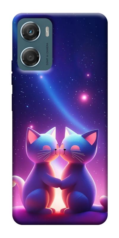 Чехол itsPrint Космокоты для Motorola Moto G06, любовь, купить оптом с доставкой