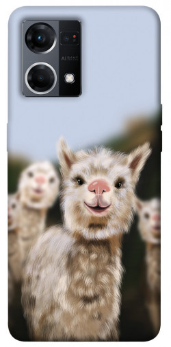 Чохол itsPrint Funny llamas для Oppo Reno 7 4G