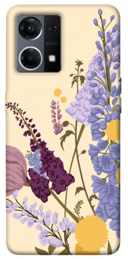 Чохол itsPrint Flowers art для Oppo Reno 7 4G