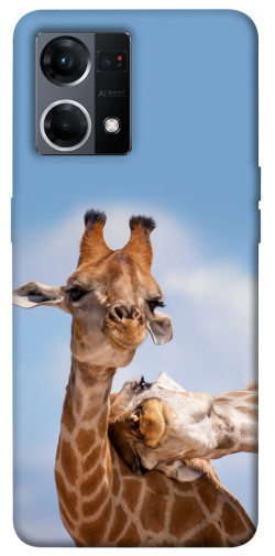 Чохол itsPrint Милі жирафи для Oppo Reno 7 4G