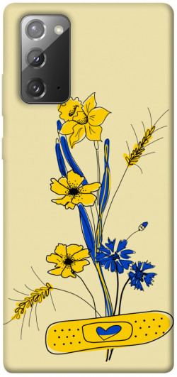 Чохол itsPrint Українські квіточки для Samsung Galaxy Note 20