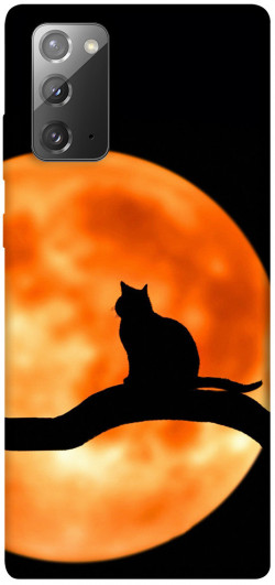 Чохол itsPrint Кіт на тлі місяця для Samsung Galaxy Note 20