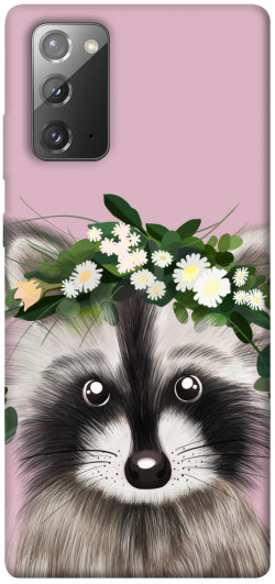 Чохол itsPrint Raccoon in flowers для Samsung Galaxy Note 20
