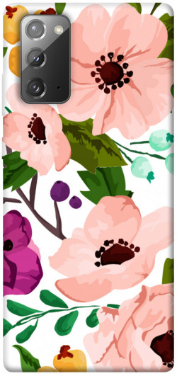 Чохол itsPrint Акварельні квіти для Samsung Galaxy Note 20