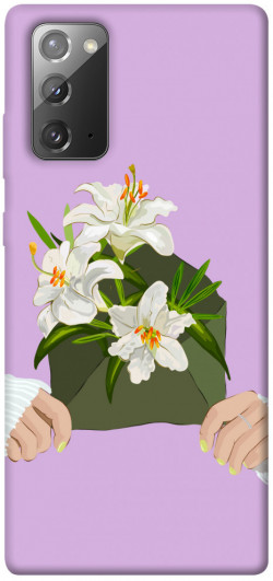 Чехол itsPrint Flower message для Samsung Galaxy Note 20
