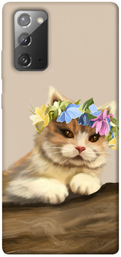 Чохол itsPrint Cat in flowers для Samsung Galaxy Note 20