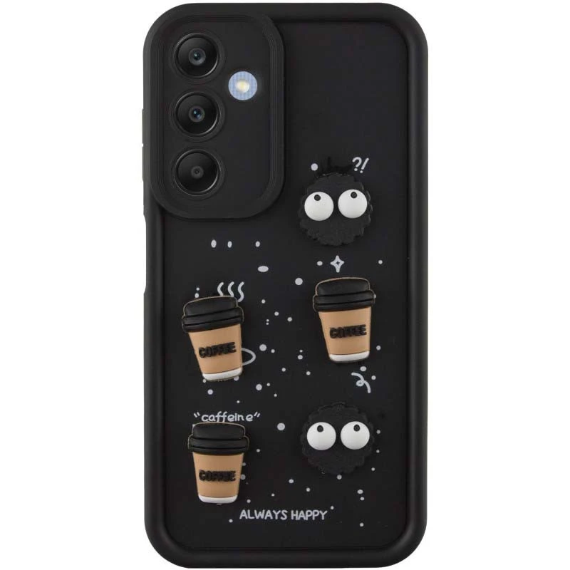 Чохол TPU Toys Case для Samsung Galaxy A15 4G/5G, Black / Always Happy, TPU, купити оптом з доставкою