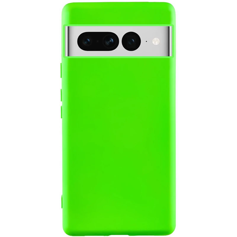 Чехол TPU GETMAN Liquid Silk для Google Pixel 7 Pro, Салатовый / Neon Green, Силикон, купить оптом с доставкой