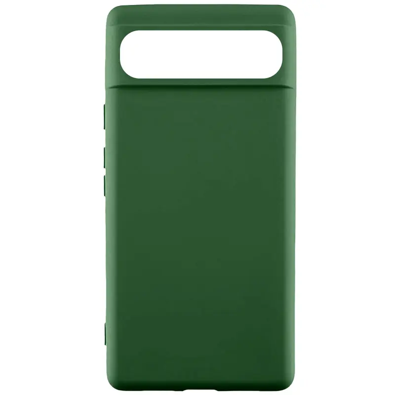 Чехол TPU GETMAN Liquid Silk для Google Pixel 7a, Зеленый / Dark green, Силикон, купить оптом с доставкой