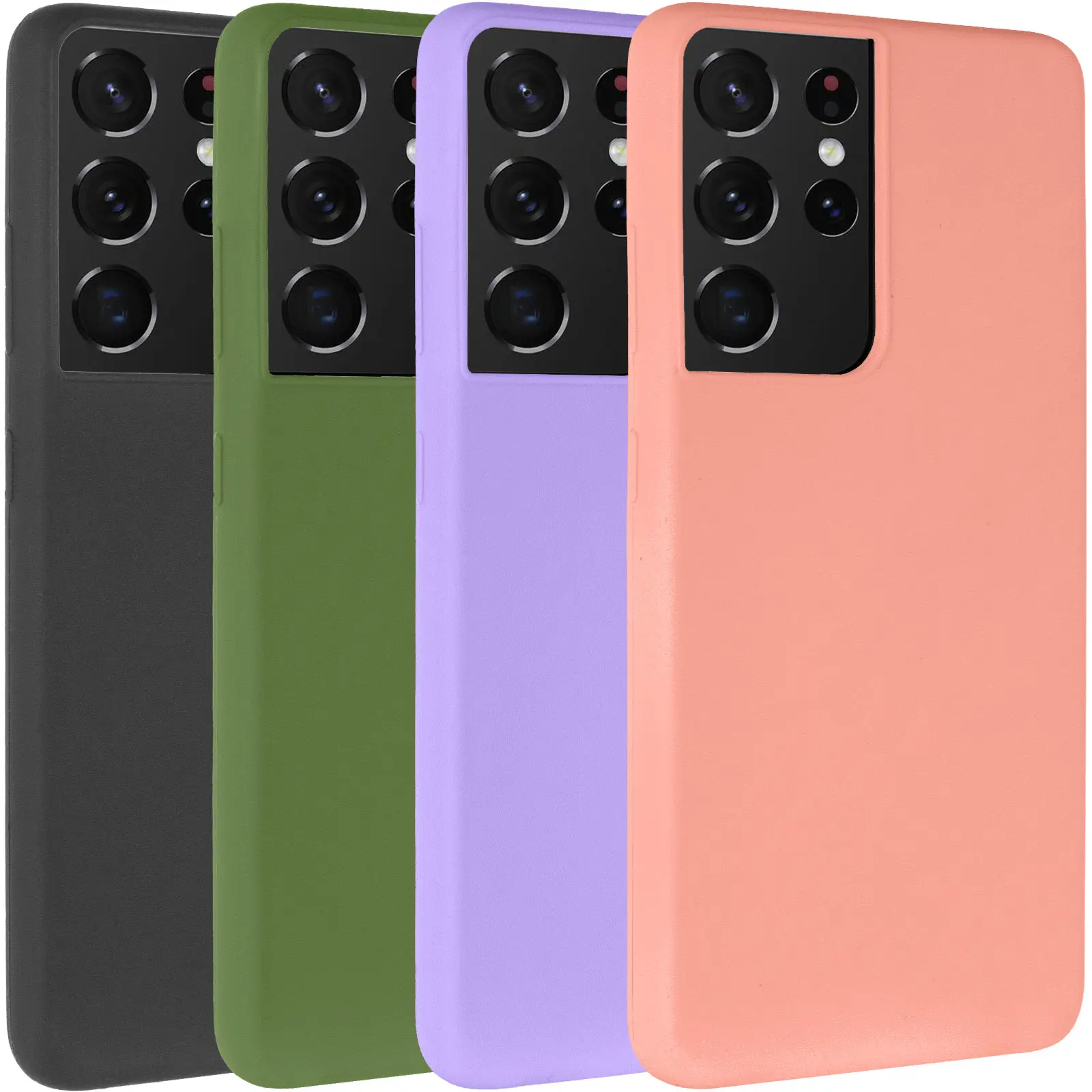 Чехол Silicone Cover Lakshmi (AA) для Samsung Galaxy S21 Ultra, Силикон, купить оптом с доставкой