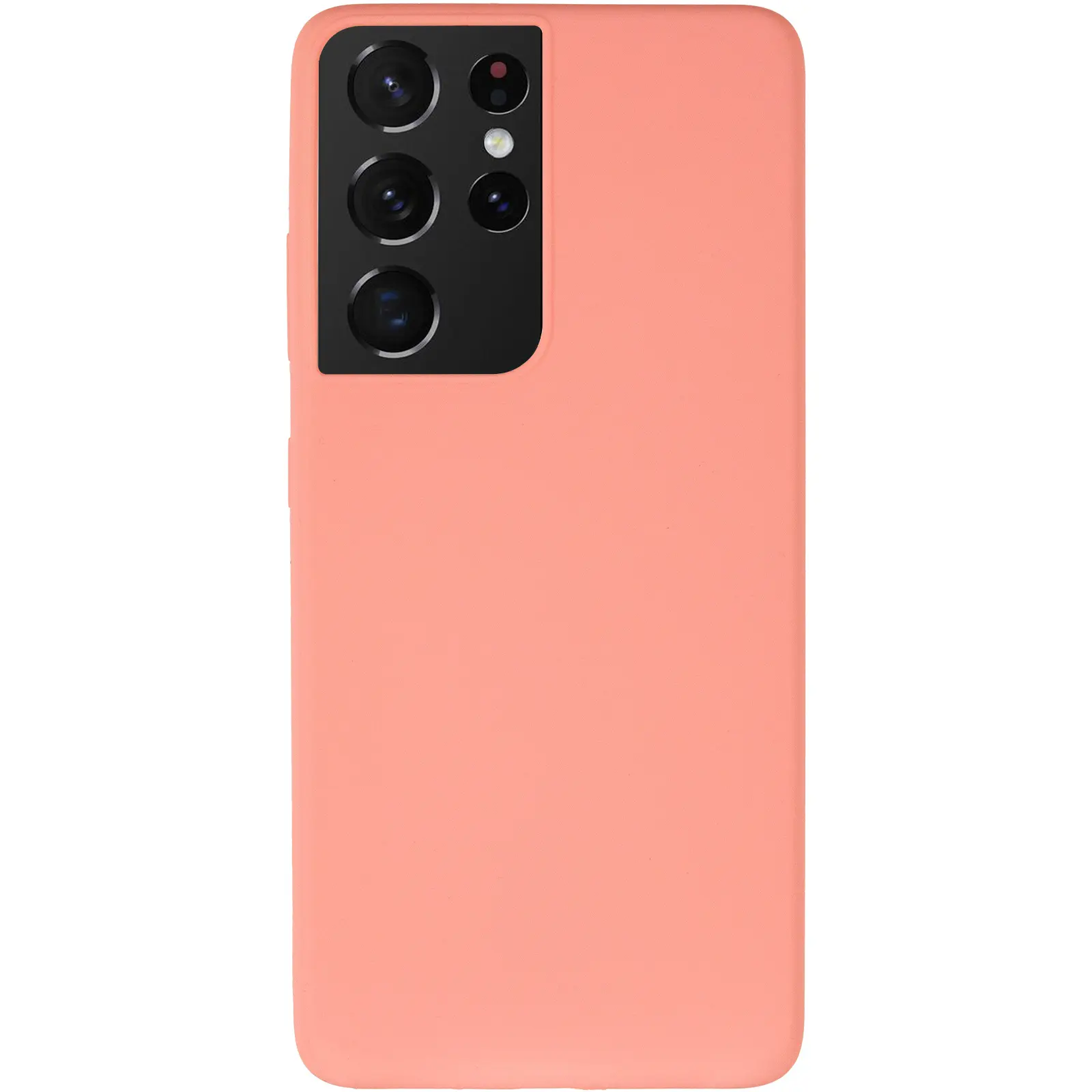 Чехол Silicone Cover Lakshmi (AA) для Samsung Galaxy S21 Ultra, Розовый / Pink 1, Силикон, купить оптом с доставкой