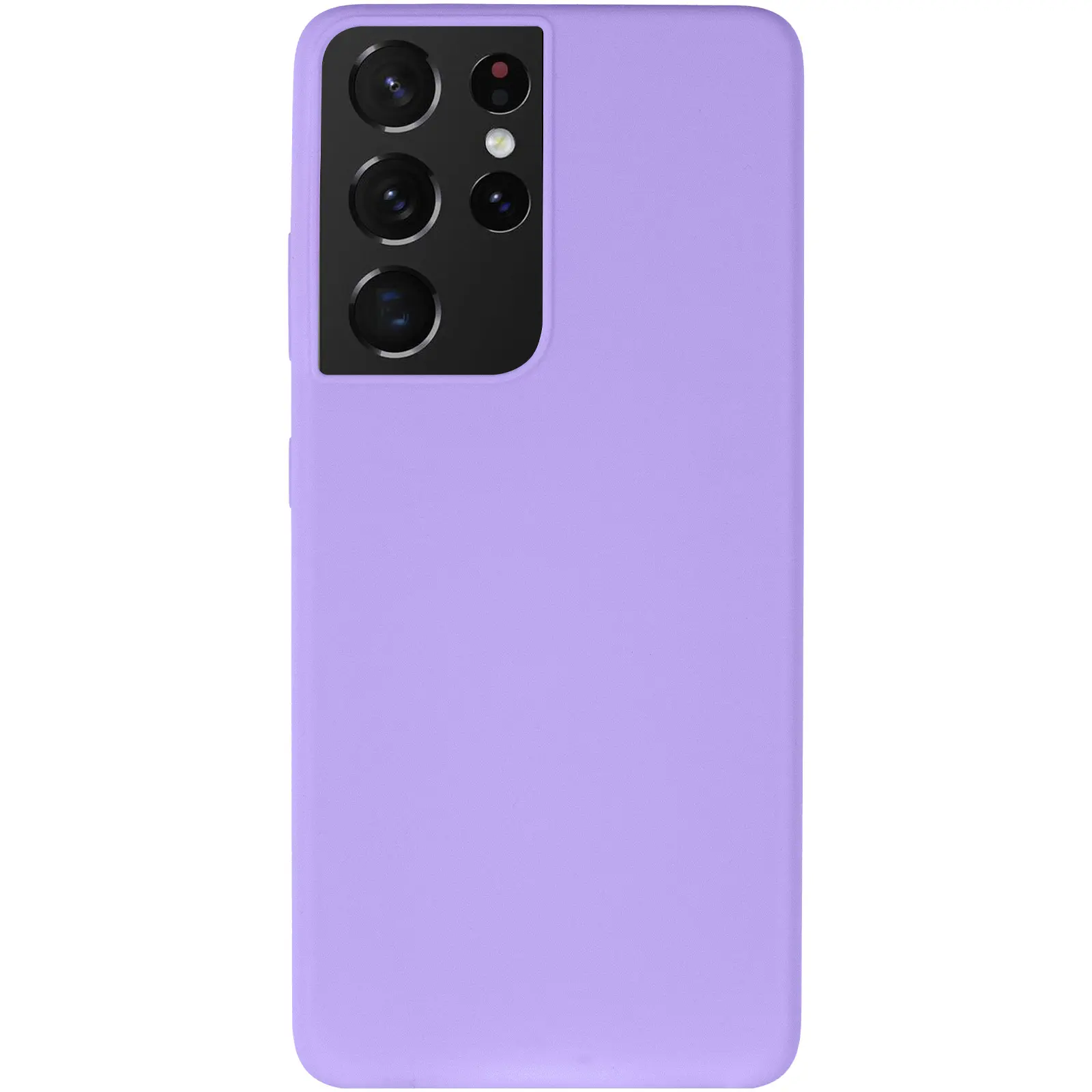 Чехол Silicone Cover Lakshmi (AA) для Samsung Galaxy S21 Ultra, Сиреневый / Dasheen 1, Силикон, купить оптом с доставкой