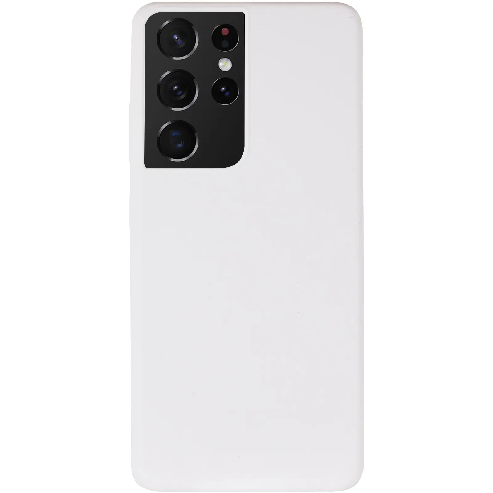 Чехол Silicone Cover Lakshmi (AA) для Samsung Galaxy S21 Ultra, Белый / White 1, Силикон, купить оптом с доставкой