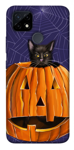 Чехол itsPrint Cat and pumpkin для Realme C21Y